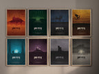 Harry Potter The Complete Saga - Movie Poster Set of 8 [Edward]