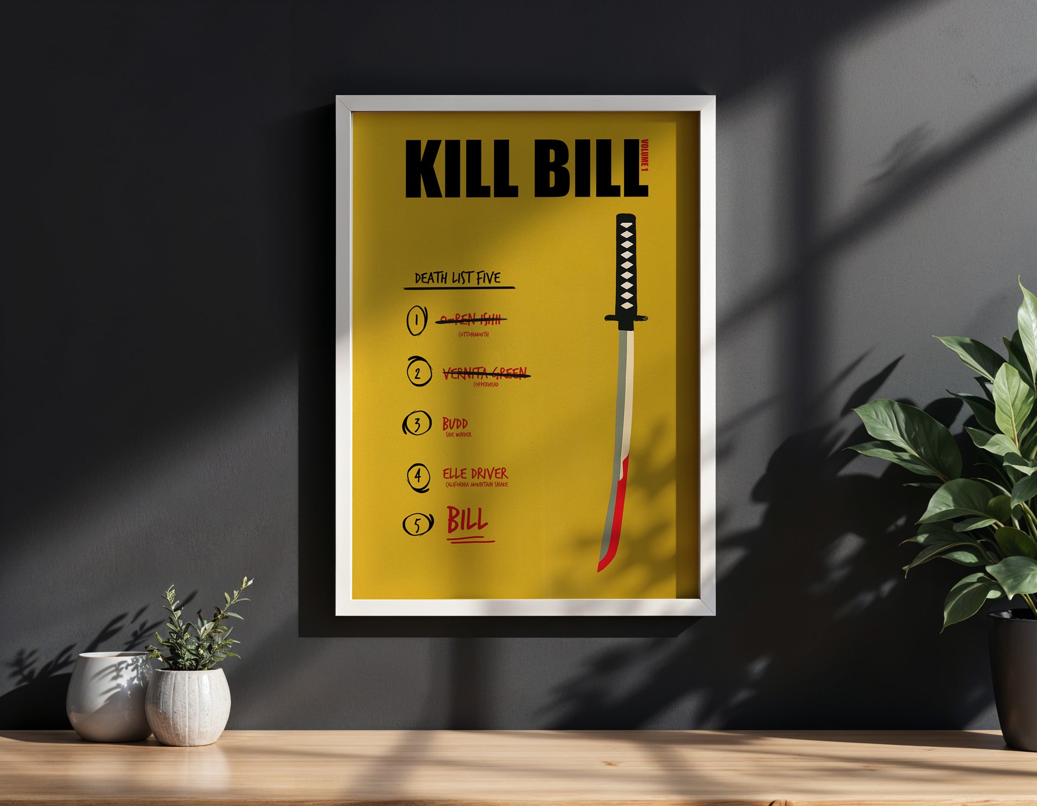 Kill Bill Vol 1 Minimalist Movie Poster [AMV]