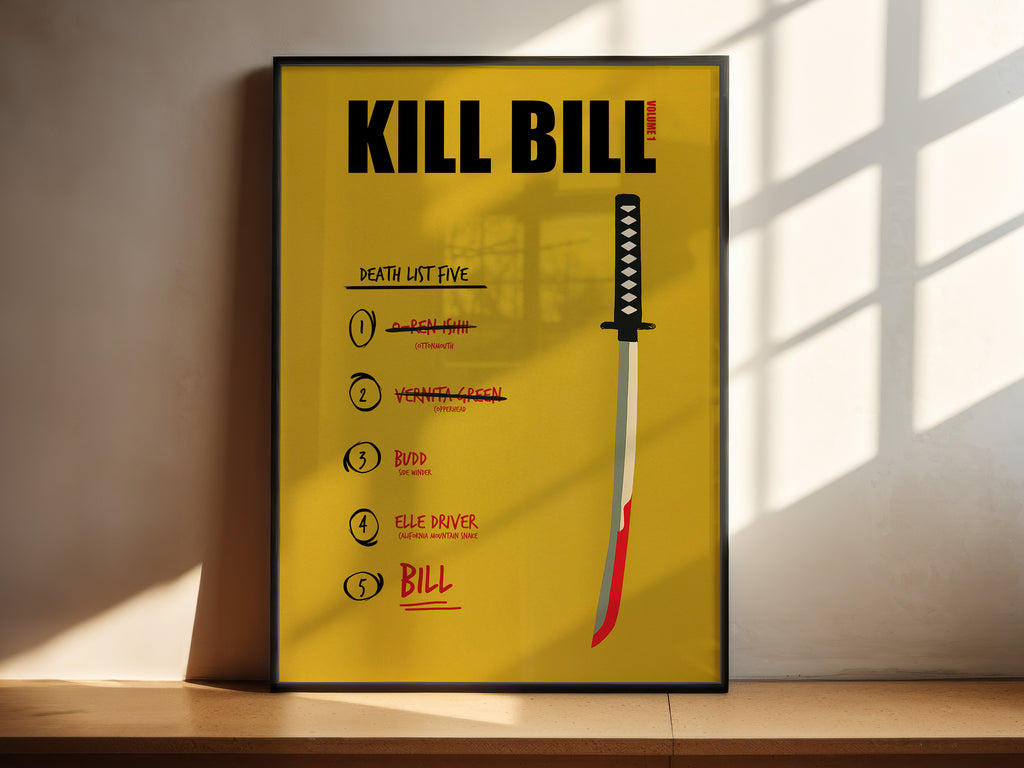 Kill Bill Vol 1 Minimalist Movie Poster [AMV]