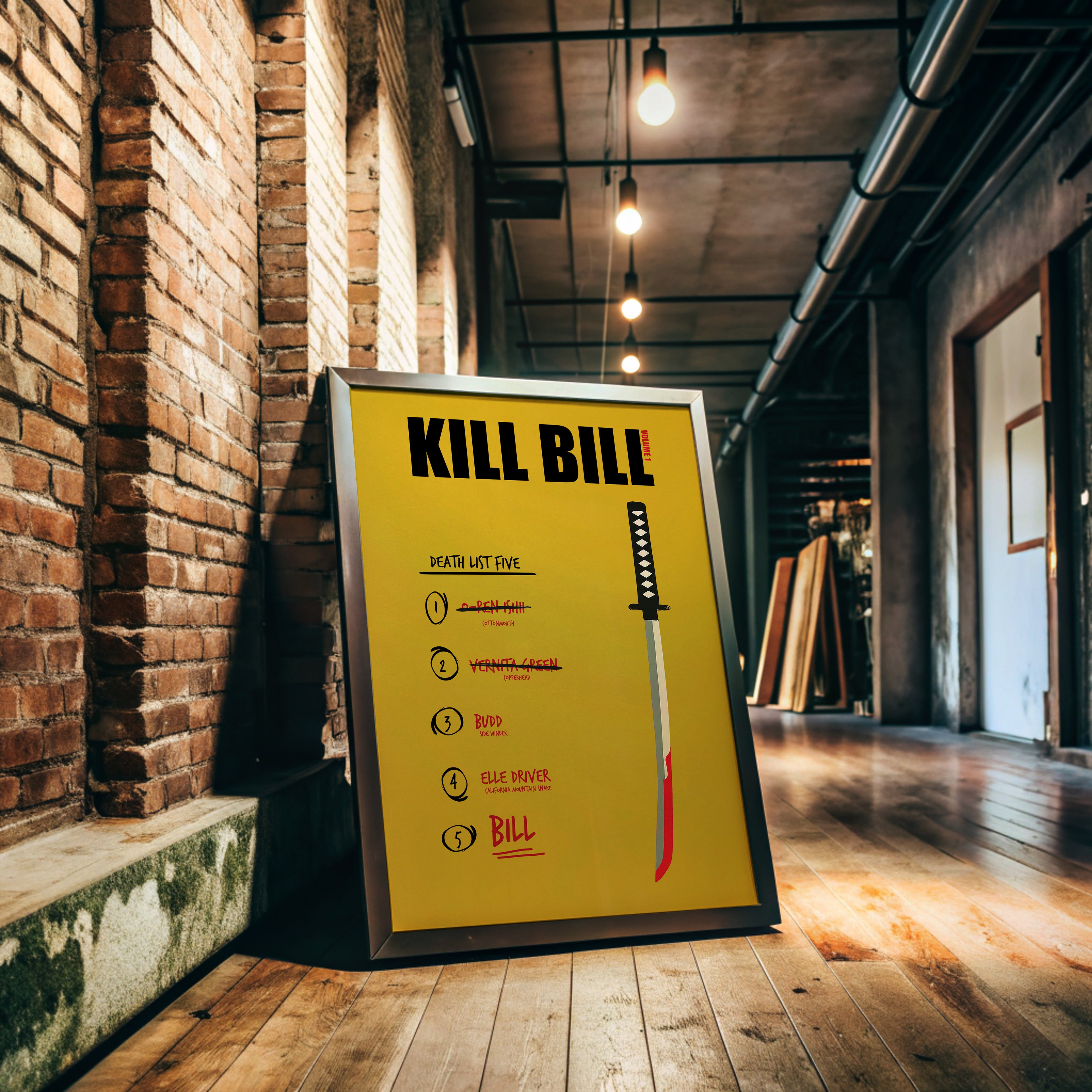 Kill Bill Vol 1 Minimalist Movie Poster [AMV]