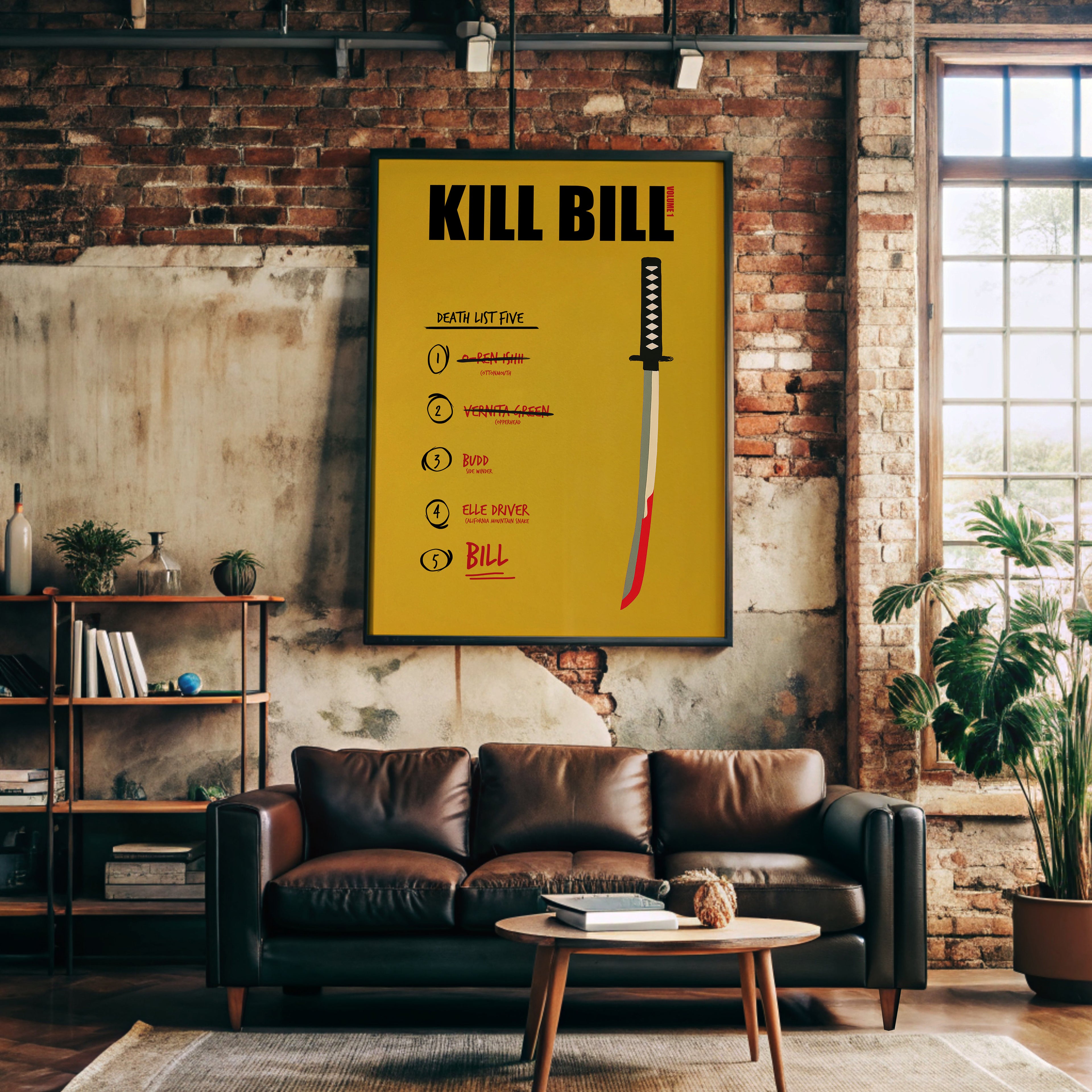 Kill Bill Vol 1 Minimalist Movie Poster [AMV]