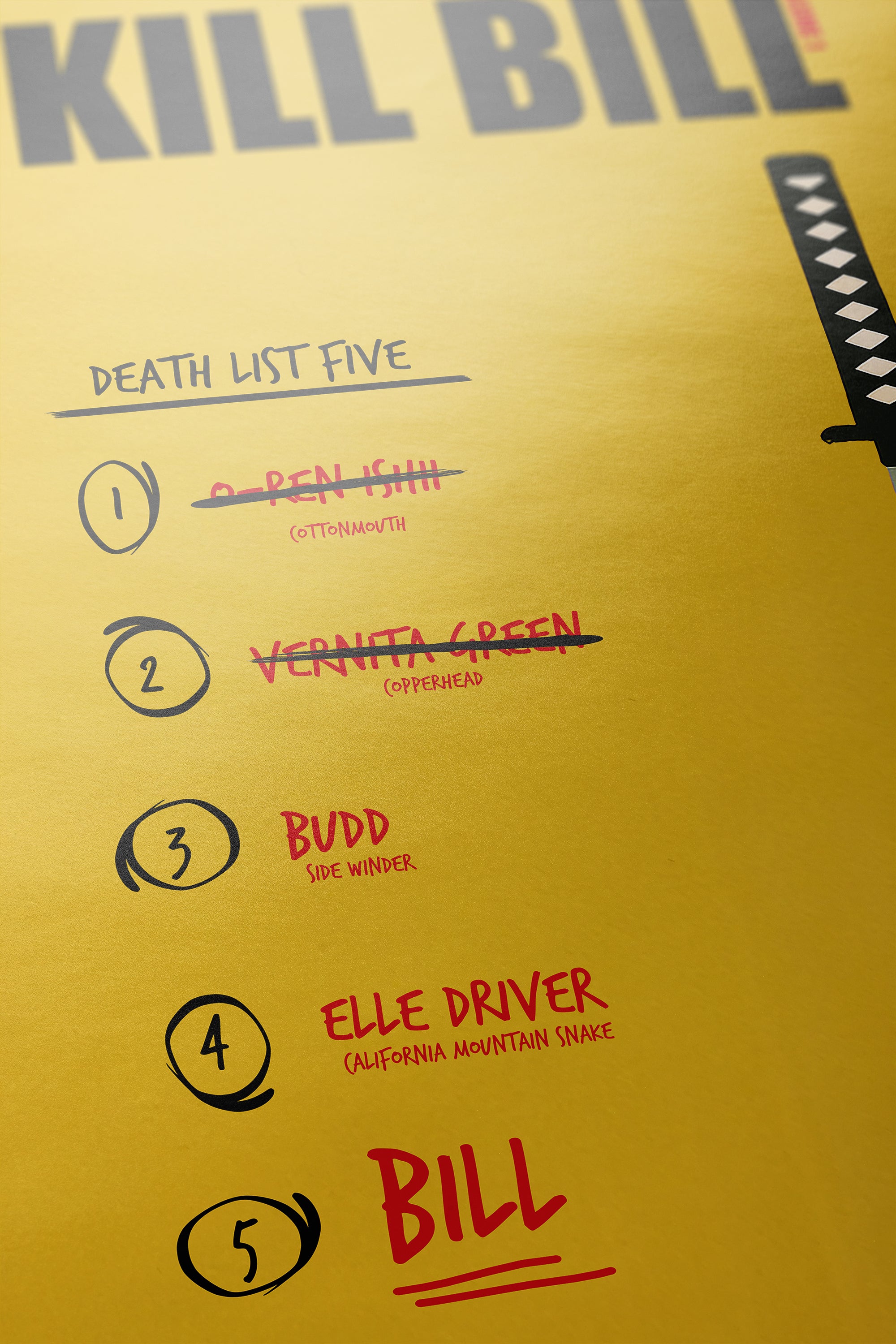 Kill Bill Vol 1 Minimalist Movie Poster [AMV]