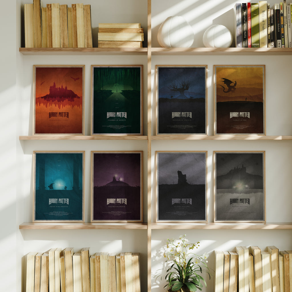 Harry Potter The Complete Saga - Movie Poster Set of 8 [Edward]