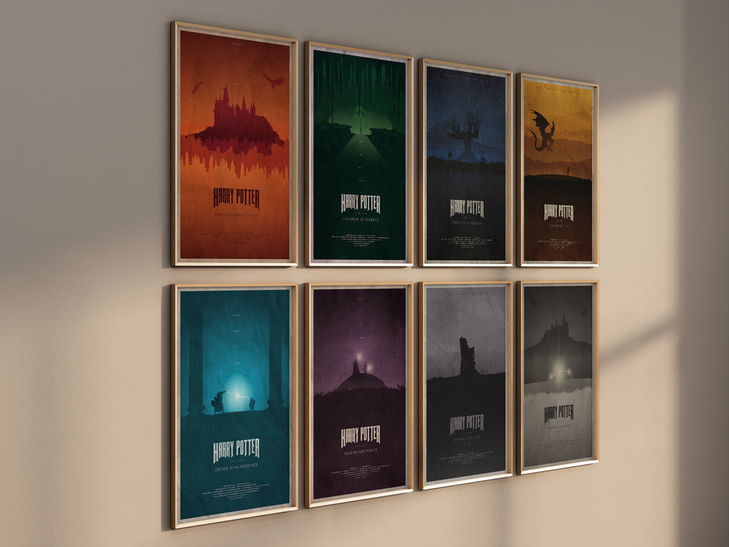 Harry Potter The Complete Saga - Movie Poster Set of 8 [Edward]