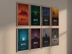 Harry Potter The Complete Saga - Movie Poster Set of 8 [Edward]