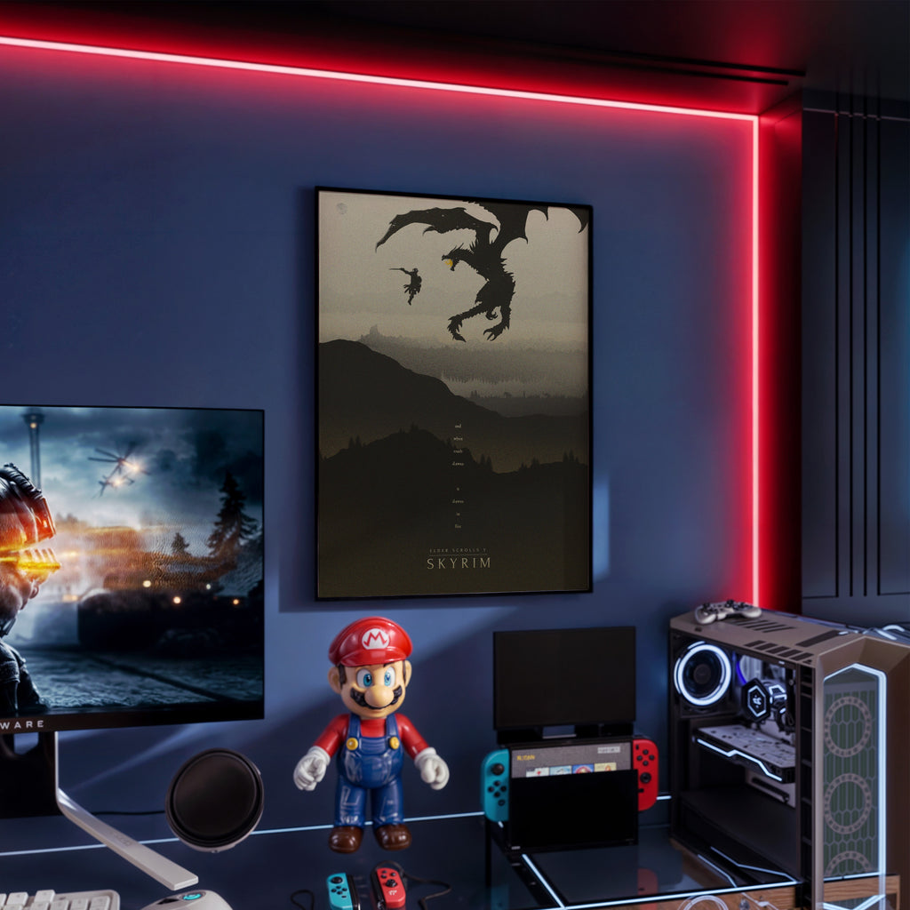Elder Scrolls V Skyrim Video Game Poster [Edward]