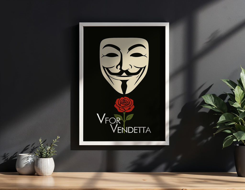 V for Vendetta Minimalist Movie Poster [AMV]