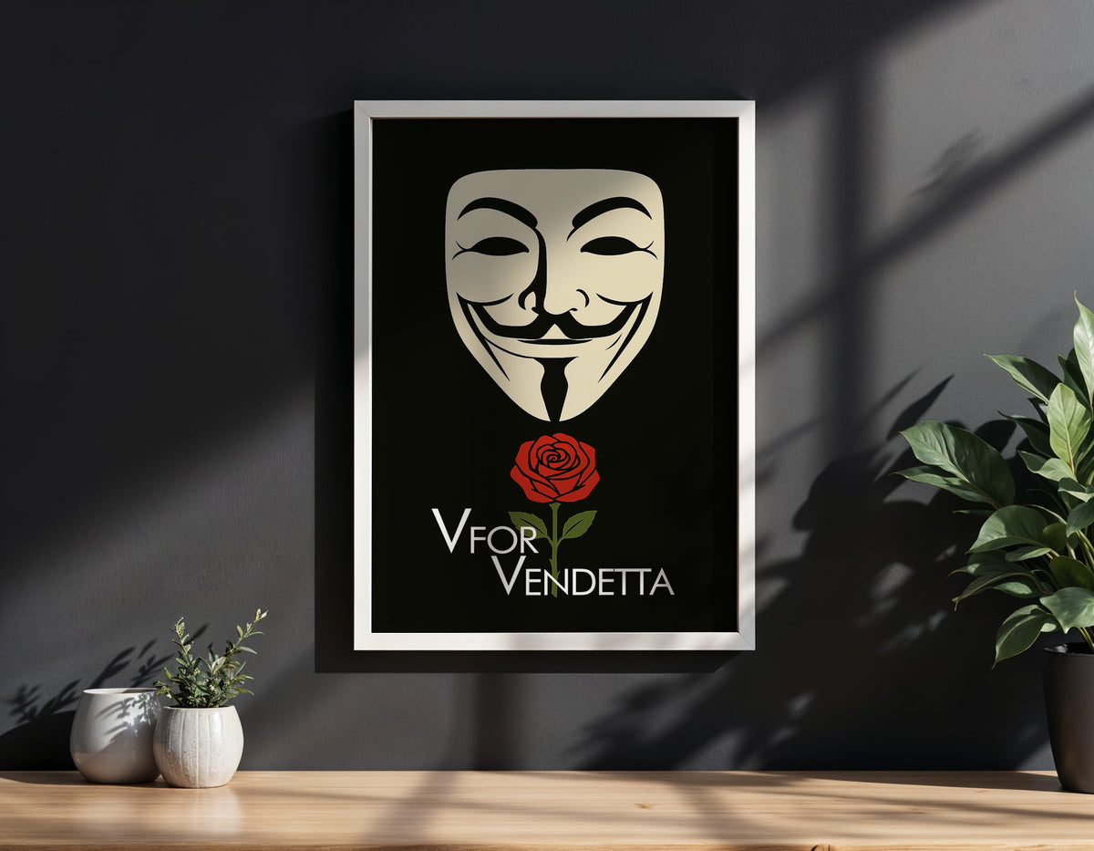 V for Vendetta Minimalist Movie Poster [AMV]