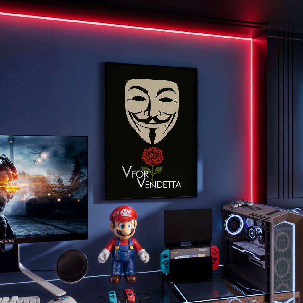 V for Vendetta Minimalist Movie Poster [AMV]