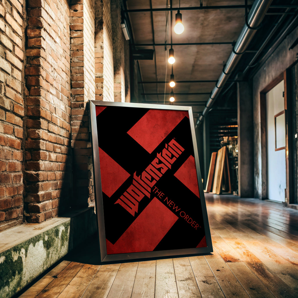 Wolfenstein The New Order Video Game Poster [Edward]