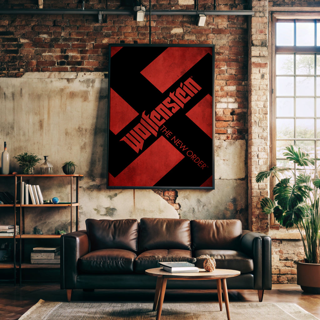 Wolfenstein The New Order Video Game Poster [Edward]