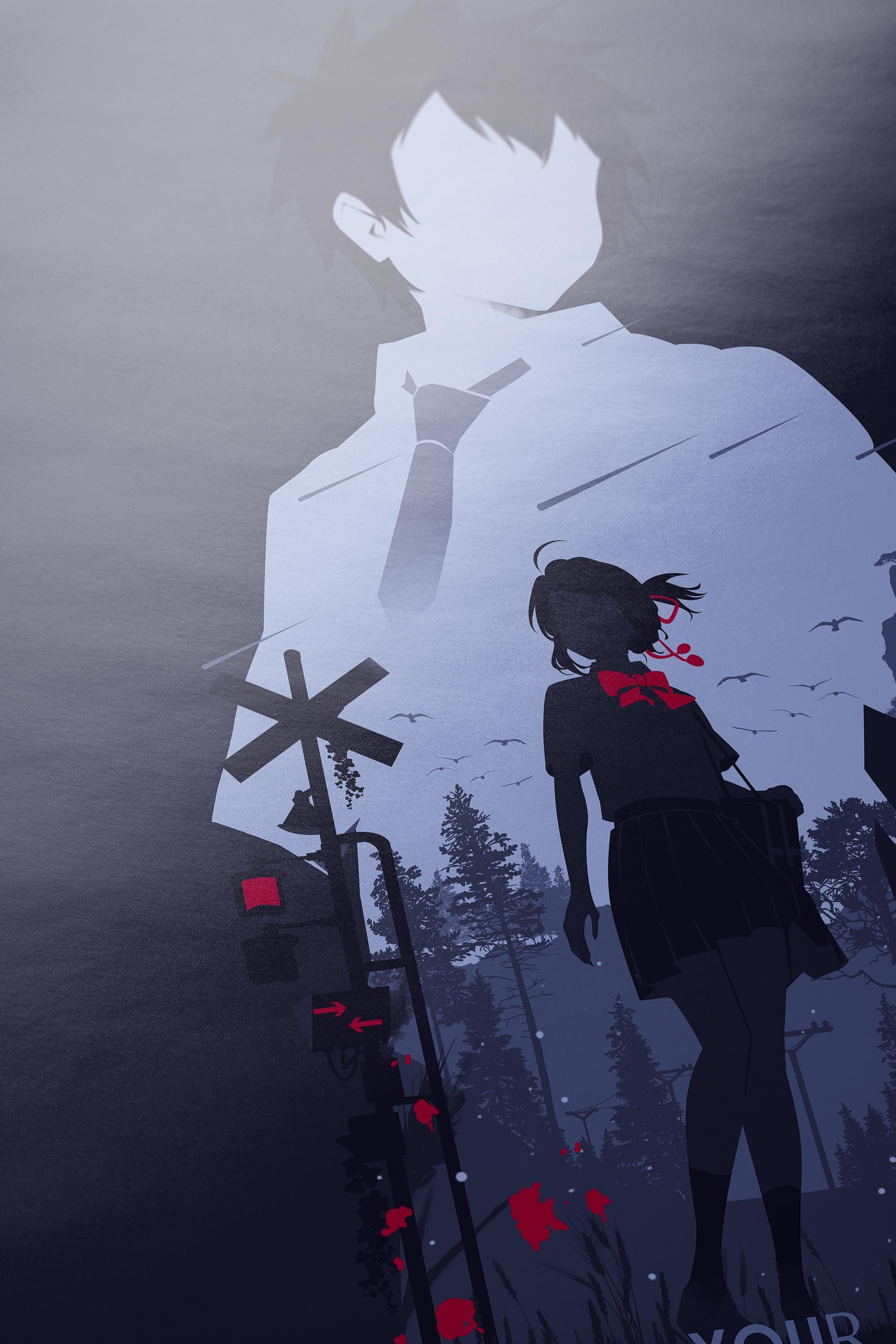 Your Name. Poster - Japanese Anime Print, Makoto Shinkai Art, Wall Decor for Animation Lovers, Fantasy Gift Idea