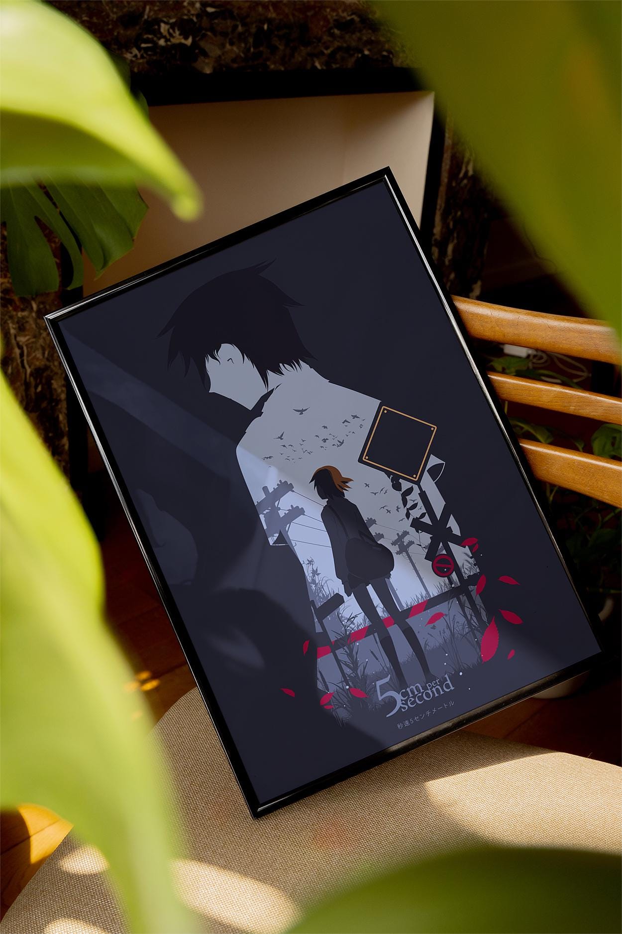 5 Centimeters Per Second Poster - Makoto Shinkai Wall Art, Japanese Anime Print, Romantic Animation Gift, Home Decor