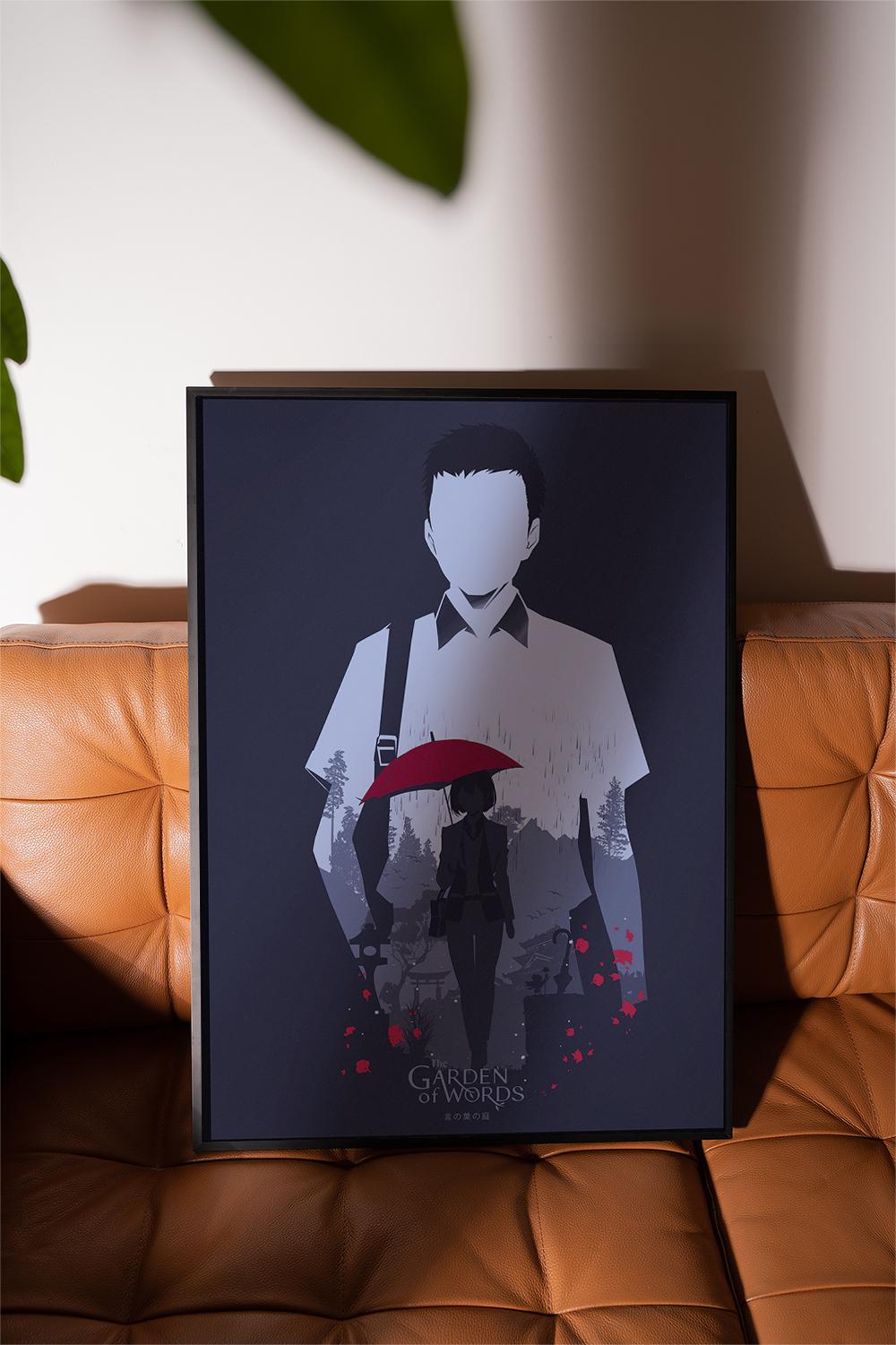 The Garden of Words Movie Poster - Anime Aesthetic Wall Art, Shinkai Film Print, Gift for Animation Fans