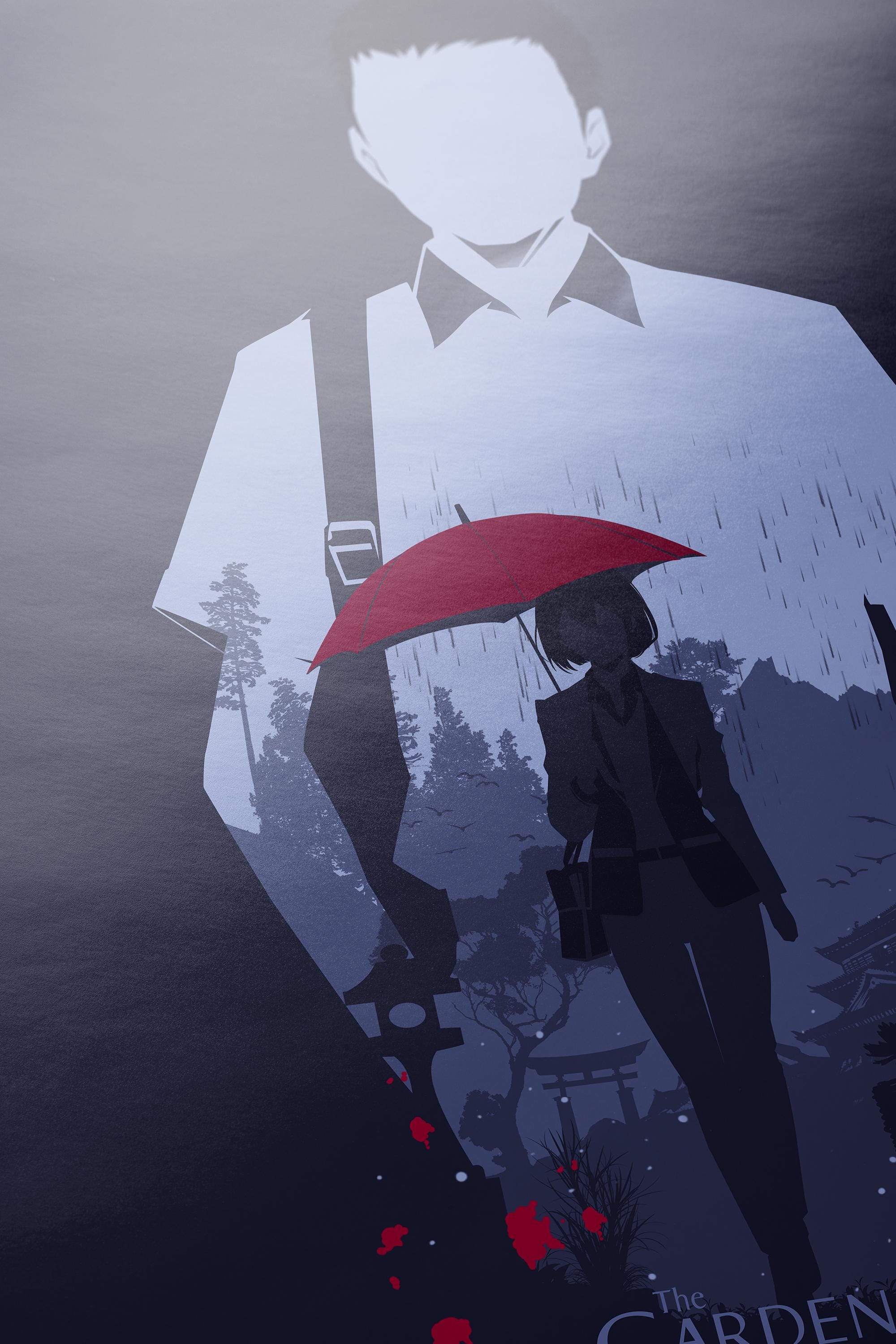 The Garden of Words Movie Poster - Anime Aesthetic Wall Art, Shinkai Film Print, Gift for Animation Fans