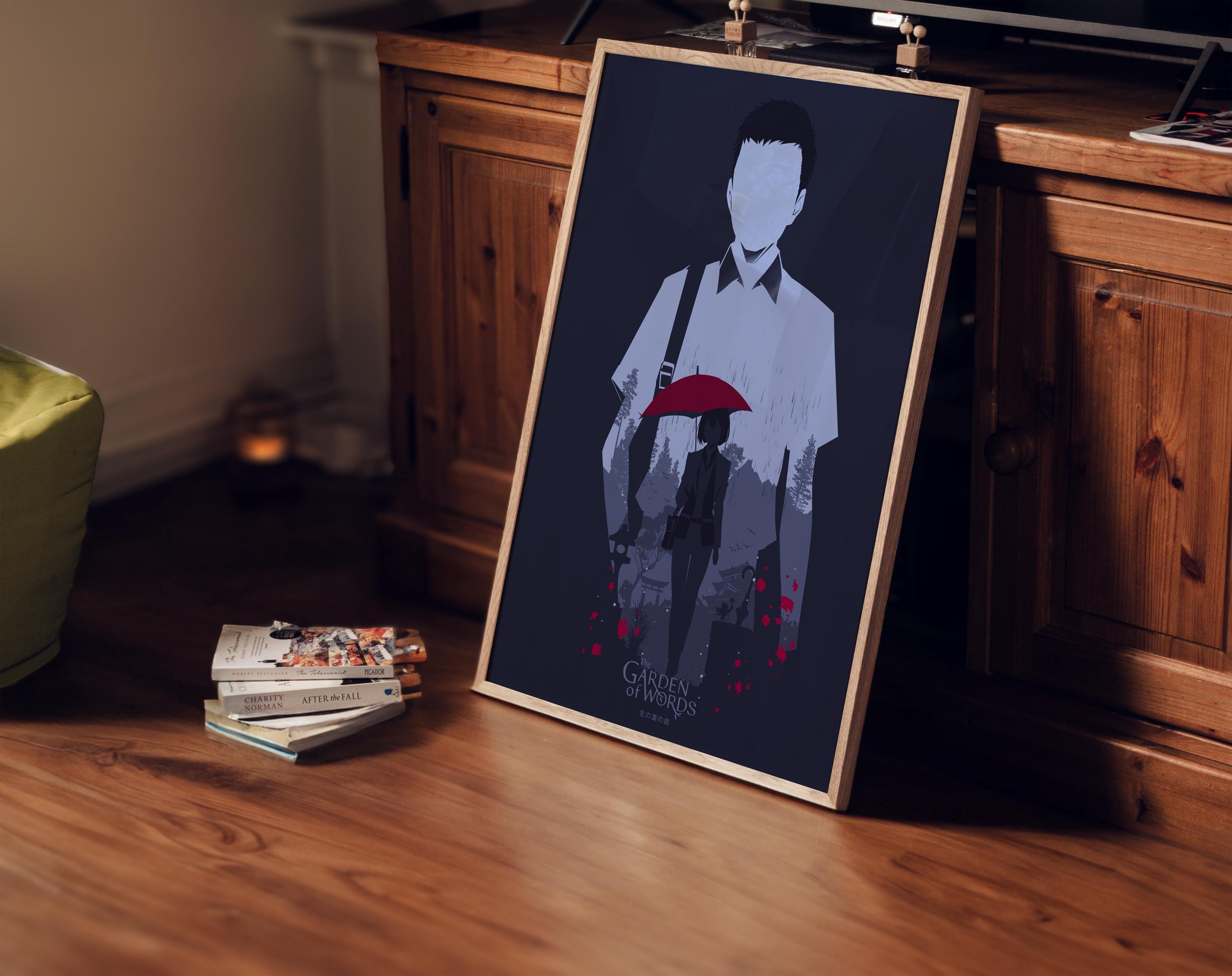 The Garden of Words Movie Poster - Anime Aesthetic Wall Art, Shinkai Film Print, Gift for Animation Fans