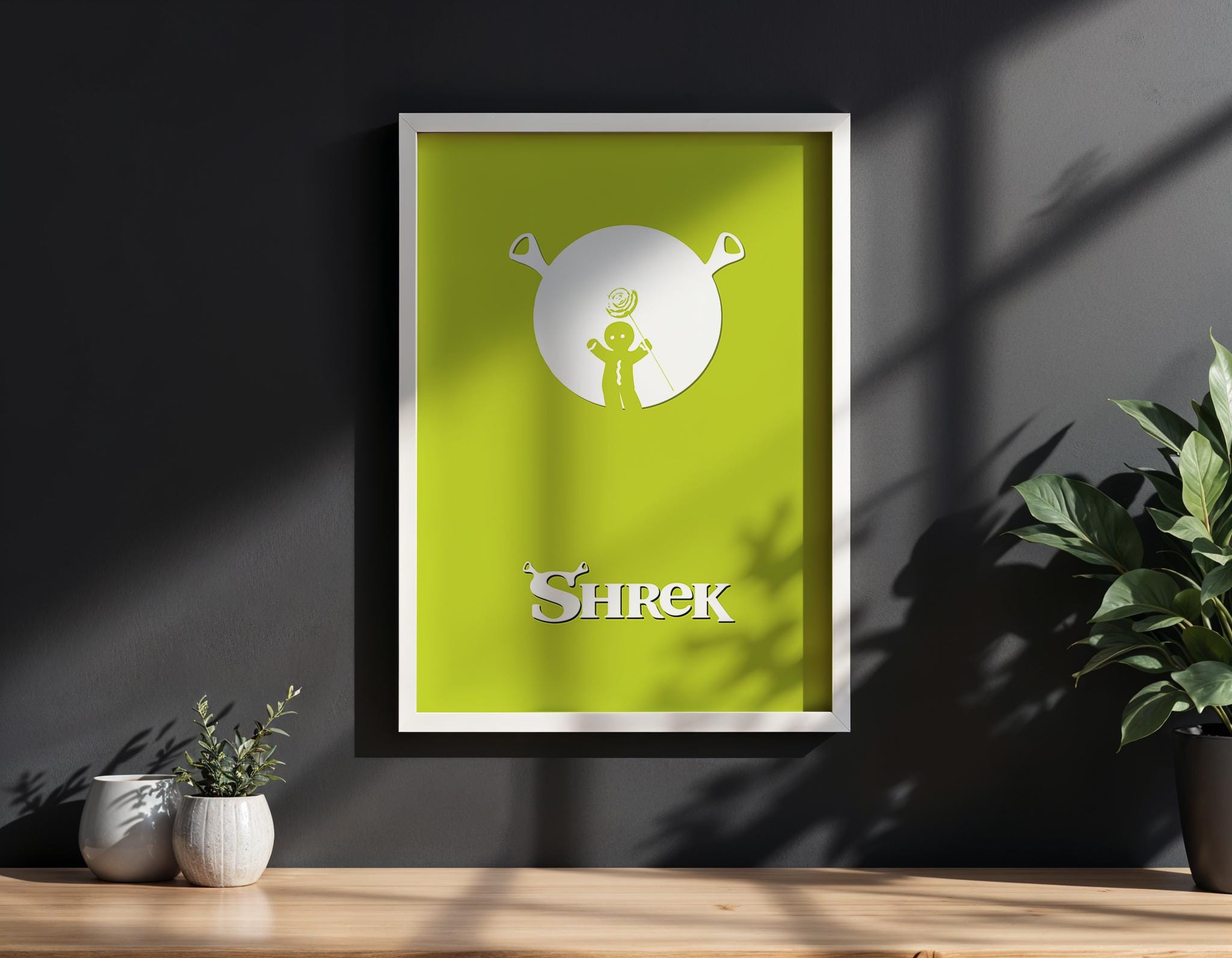 Shrek Animation Movie Poster - Cult Comedy Print, Funny Ogre Decor, DreamWorks Fan Gift Idea