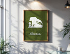 The Jungle Book Disney Poster - Mowgli Baloo Print, Classic Animation Decor, Vintage Fan Gift Idea