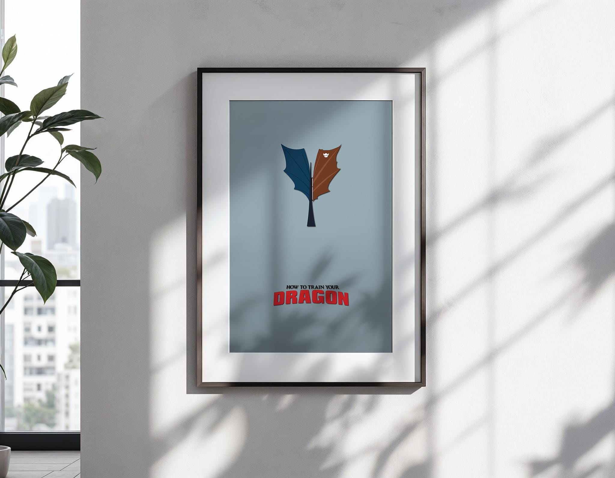 How to Train Your Dragon Movie Poster - Hiccup Toothless Art Print, Fantasy Adventure Decor, DreamWorks Fan Gift