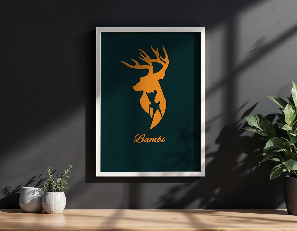 Bambi Movie Poster - Disney Classic Wall Art, Vintage Animation Decor, Gift for Disney Lovers