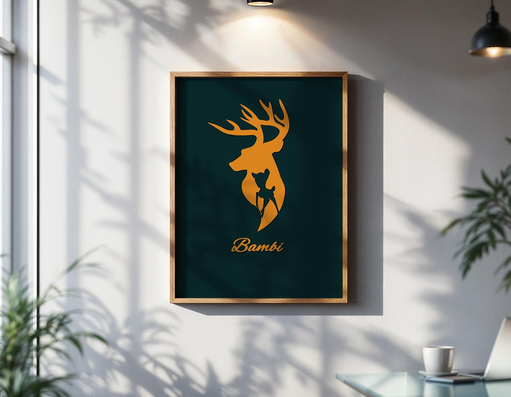 Bambi Movie Poster - Disney Classic Wall Art, Vintage Animation Decor, Gift for Disney Lovers