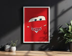 Cars Movie Poster – Racing Wall Art, Pixar Print, Lightning McQueen Decor, Gift for Car Enthusiasts