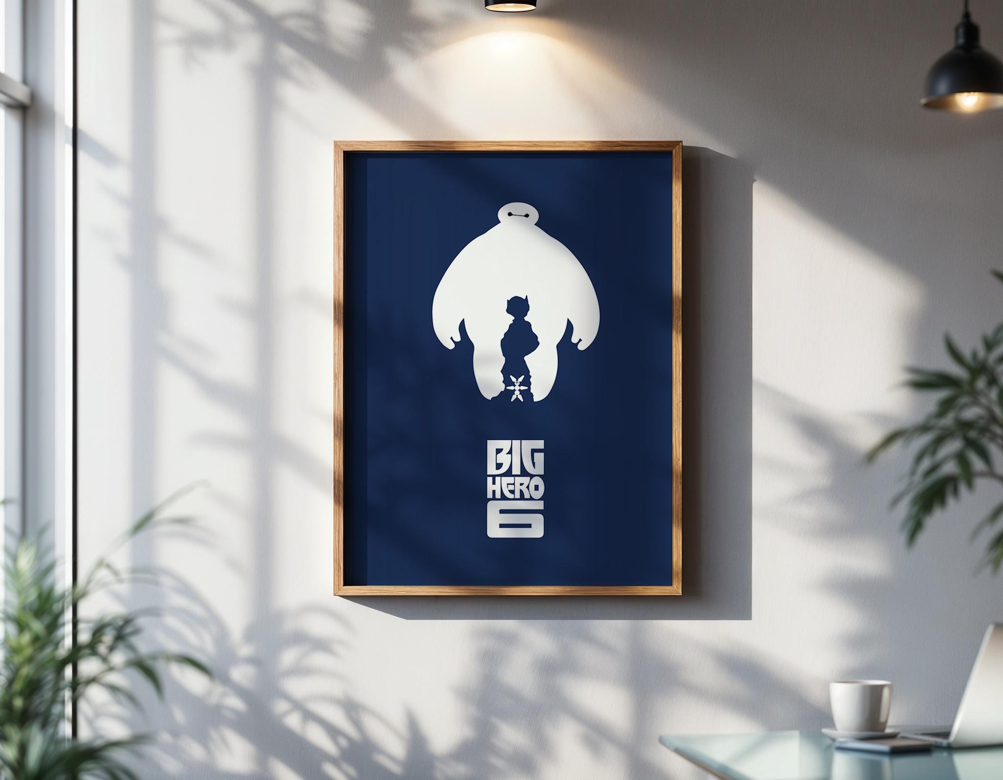 Big Hero 6 Poster - Disney Art Print, Wall Decor, Gift for Anime and Animated Movie Fans, Marvel Superheroes, Comic Lovers