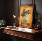 Kinetoscopic Apparatus Patent Poster - Vintage Invention Art, Cinema History Decor, Gift for Film Buffs, motion picture print [US632472]