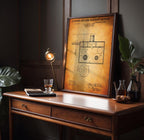 Kinetographic camera (Lee/Turner) patent poster, cinema room wall art, movie room decor, film lover gift, vintage cinema artwork (US645477)