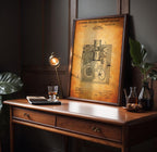 Kinetographic Camera (Esmond) Patent Poster - Historic Movie Camera Art, Gift for Film History Fans, vintage cinema print (US661119-1)
