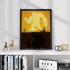 Bumblebee Movie Poster - Transformers Print, Movie Print, Robot Wall Art, Gift for Fans