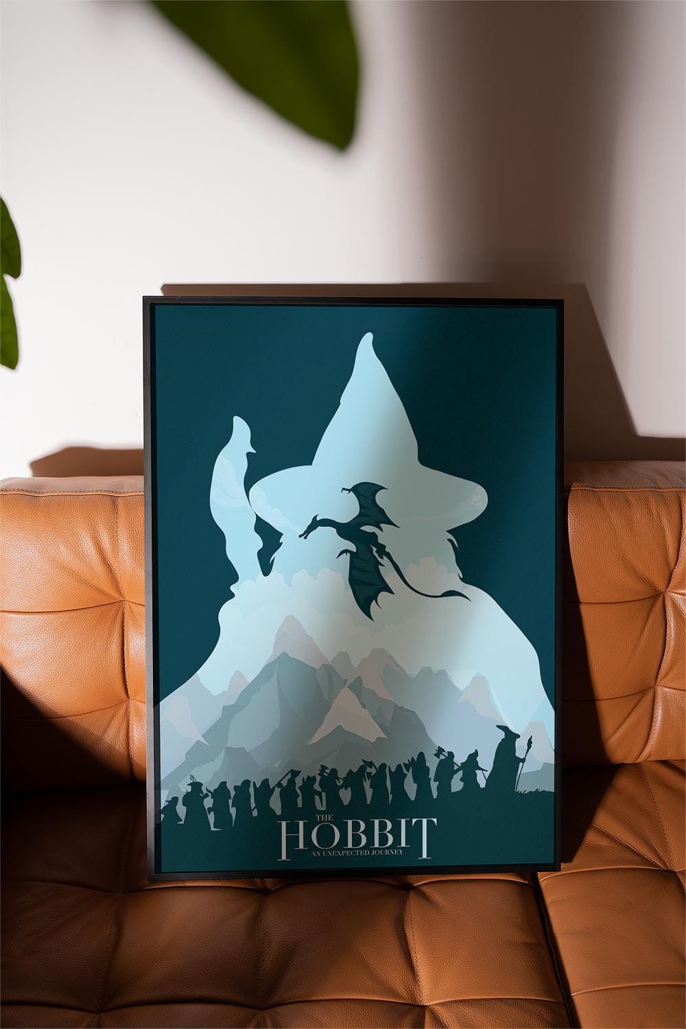 The Hobbit An Unexpected Journey Poster - Middle Earth Print, Fantasy Cinema Decor, Tolkien Fan Gift Idea, Gandalf Print
