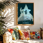 The Hobbit An Unexpected Journey Poster - Middle Earth Print, Fantasy Cinema Decor, Tolkien Fan Gift Idea, Gandalf Print