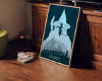 The Hobbit An Unexpected Journey Poster - Middle Earth Print, Fantasy Cinema Decor, Tolkien Fan Gift Idea, Gandalf Print