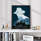 Jurassic Park Movie Poster - Vintage Wall Art, Cinematic Prints, Gift for Dinosaur Fans