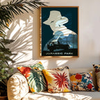 Jurassic Park Movie Poster - Vintage Wall Art, Cinematic Prints, Gift for Dinosaur Fans