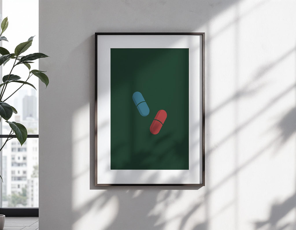 The Matrix Movie Poster - Sci-Fi Film Print, Cult Movie Art, Geek Gift, Minimalist Art