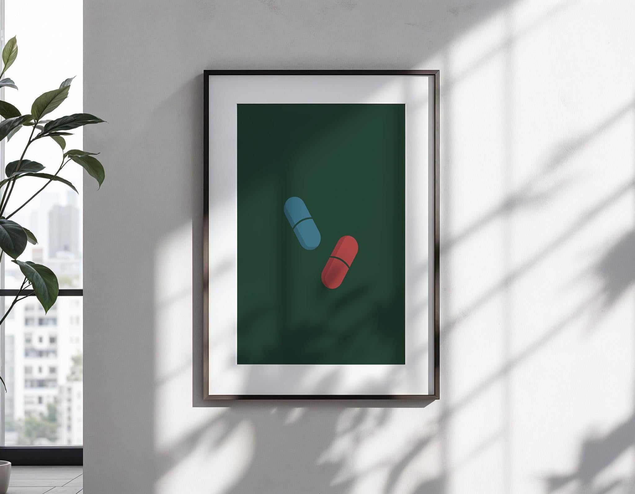 The Matrix Movie Poster - Sci-Fi Film Print, Cult Movie Art, Geek Gift, Minimalist Art