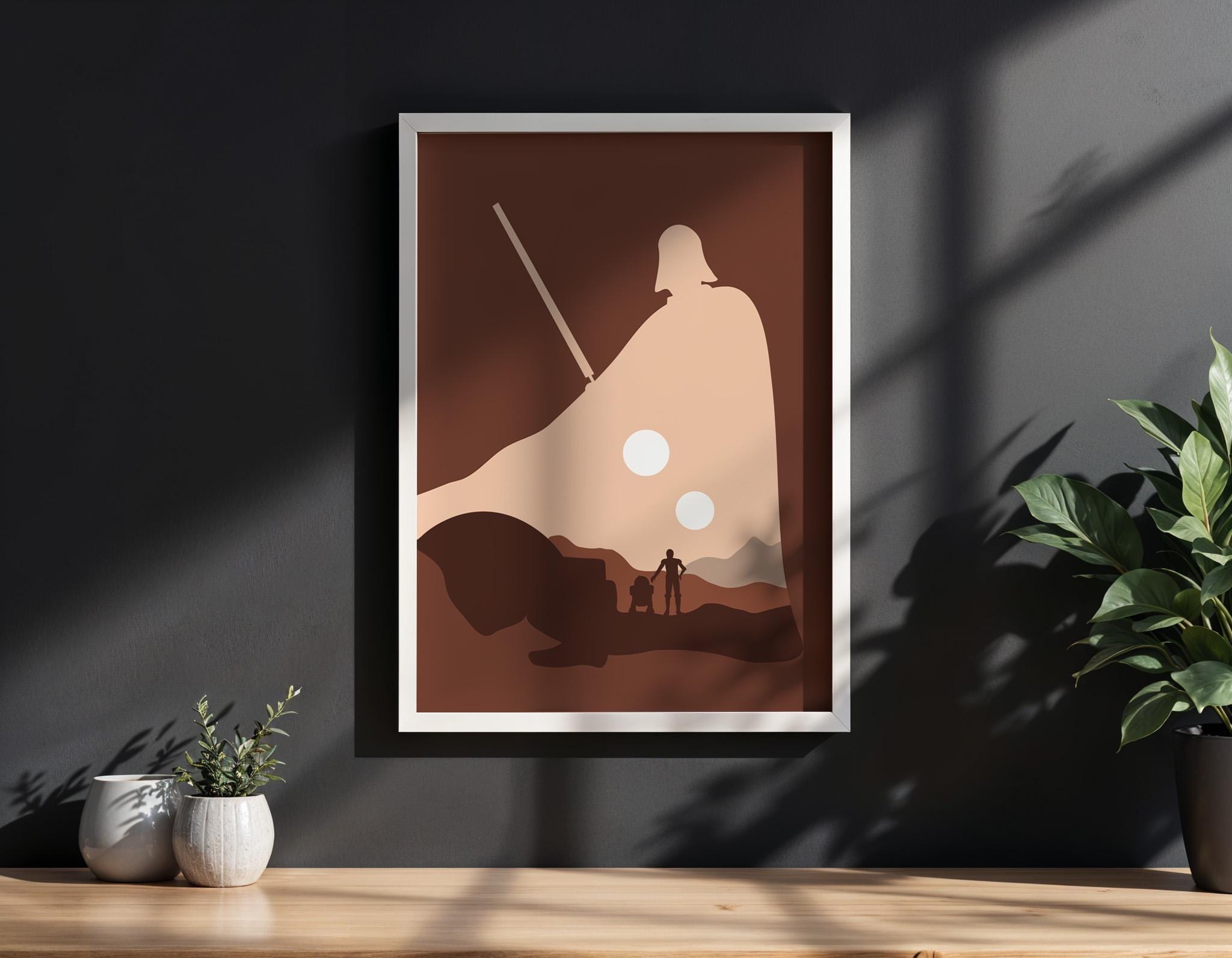 Star Wars Minimalist Poster - A New Hope Design Print, Sci-Fi Decor, Saga Fan Gift Idea