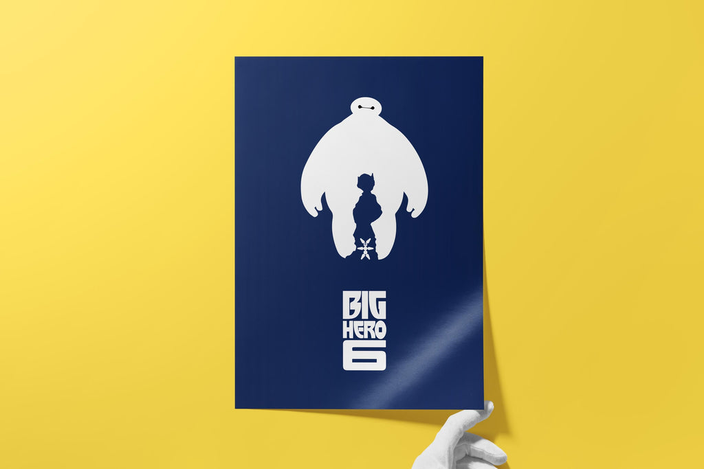 Big Hero 6 Poster - Disney Art Print, Wall Decor, Gift for Anime and Animated Movie Fans, Marvel Superheroes, Comic Lovers