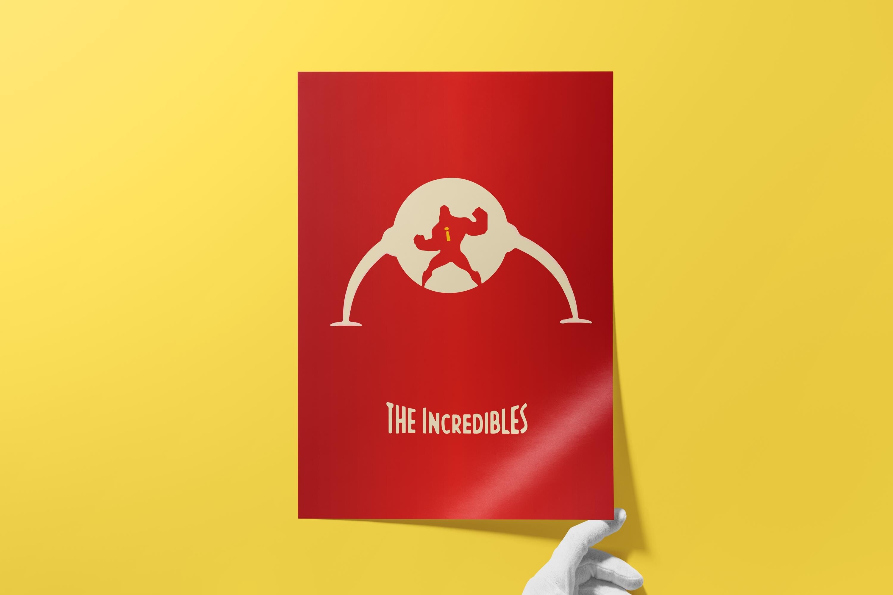 The Incredibles Animation Movie Poster - Pixar Superhero Print, Family Cinema Decor, Cartoon Fan Gift Idea