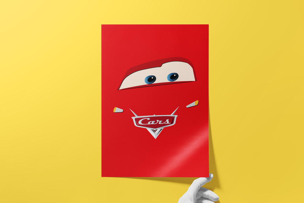 Cars Movie Poster – Racing Wall Art, Pixar Print, Lightning McQueen Decor, Gift for Car Enthusiasts