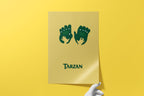 Tarzan Disney Movie Poster - Jungle Art Print, Classic Animation Decor, Adventure Fan Gift Idea
