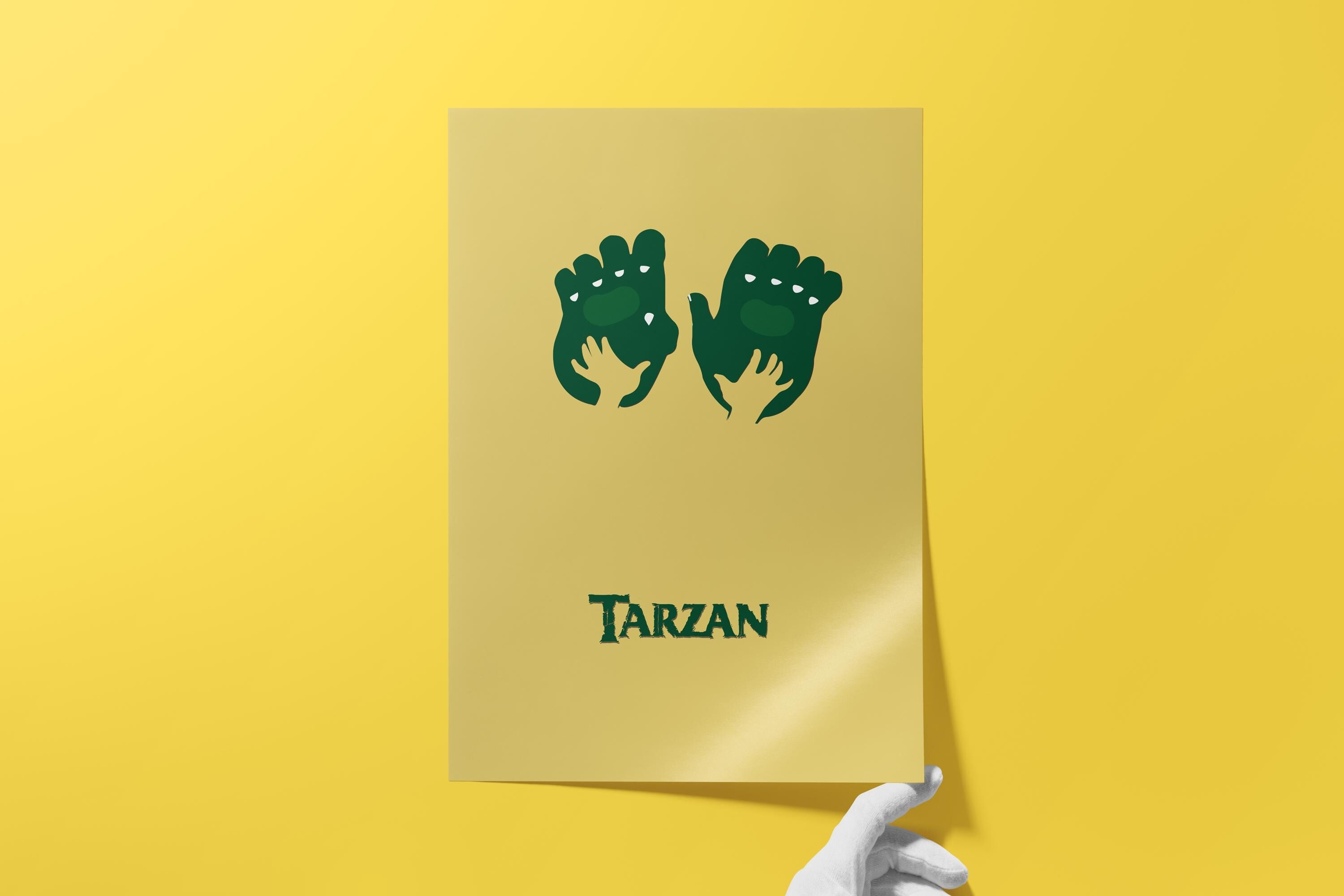 Tarzan Disney Movie Poster - Jungle Art Print, Classic Animation Decor, Adventure Fan Gift Idea