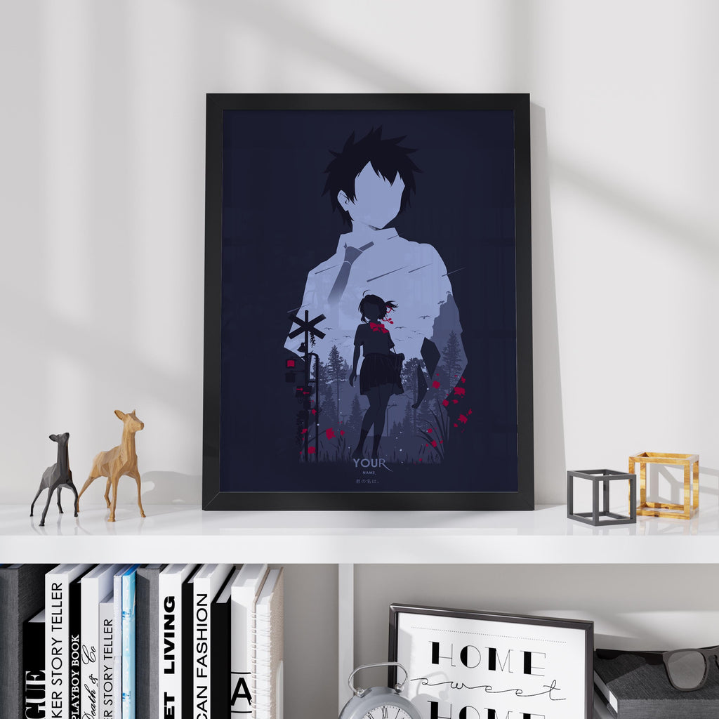 Your Name. Poster - Japanese Anime Print, Makoto Shinkai Art, Wall Decor for Animation Lovers, Fantasy Gift Idea