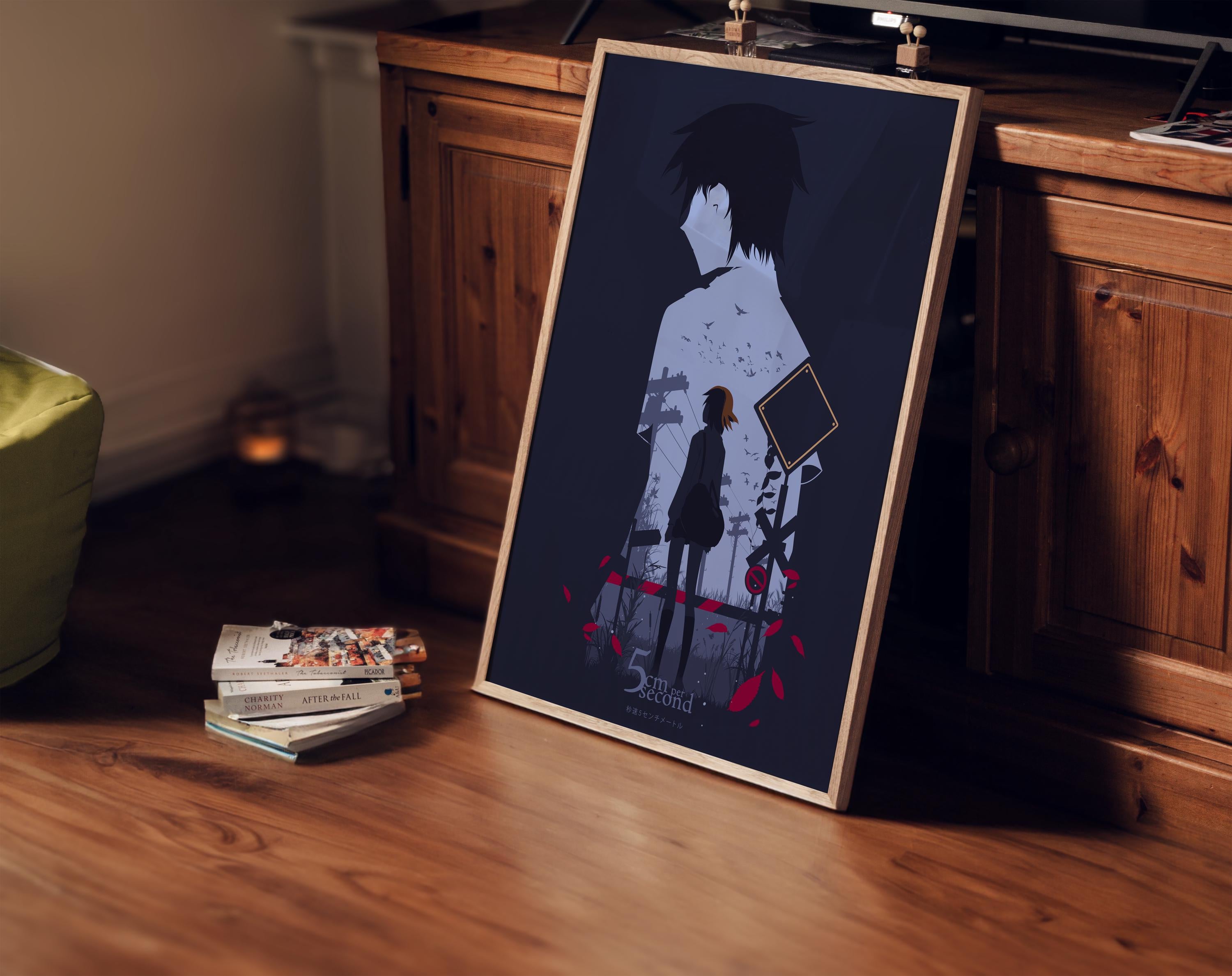 5 Centimeters Per Second Poster - Makoto Shinkai Wall Art, Japanese Anime Print, Romantic Animation Gift, Home Decor
