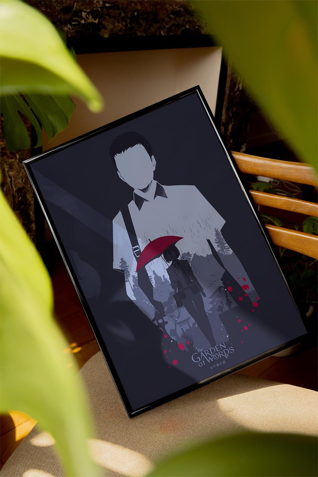 The Garden of Words Movie Poster - Anime Aesthetic Wall Art, Shinkai Film Print, Gift for Animation Fans
