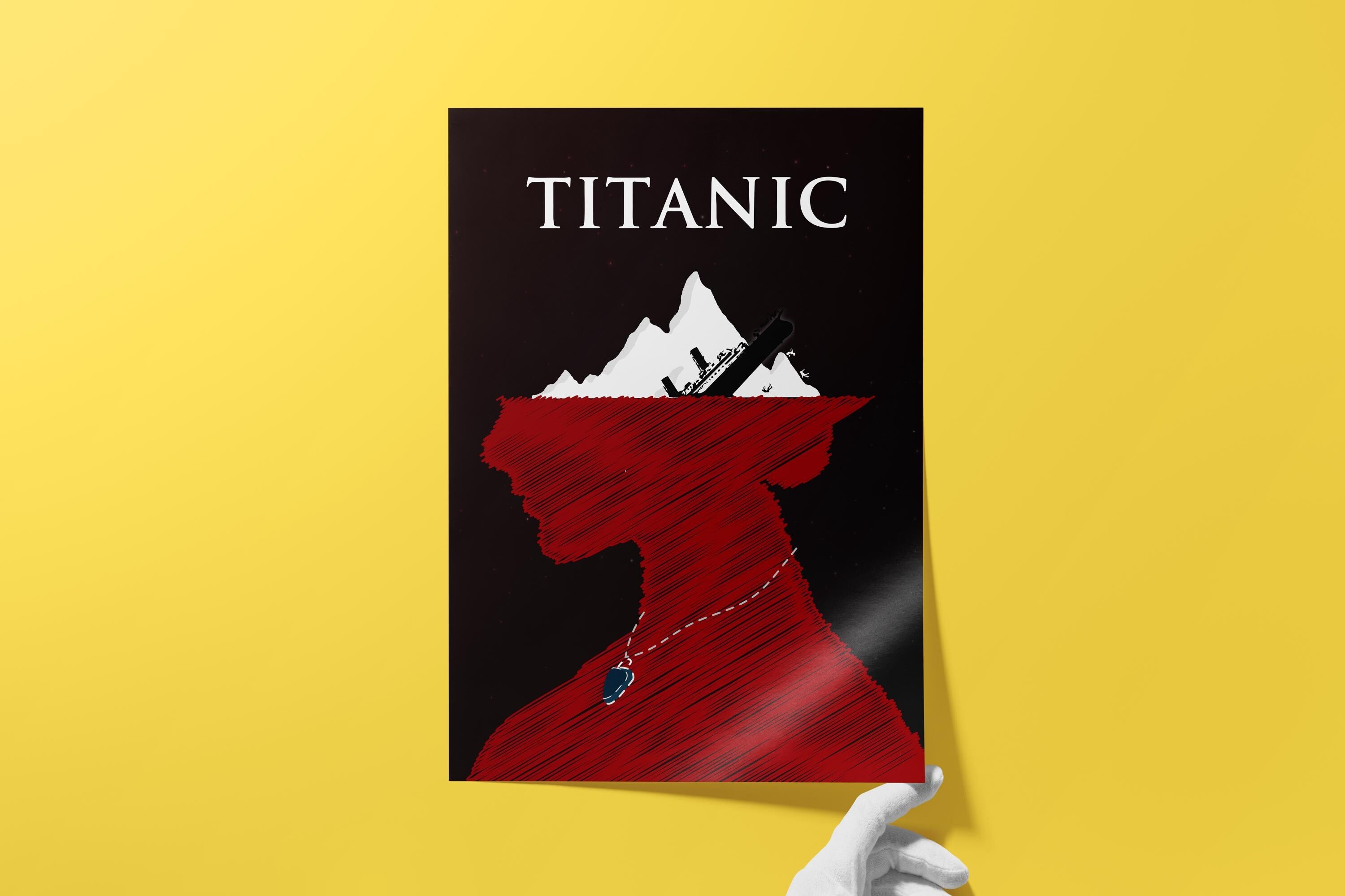 Titanic Movie Poster - Romantic Film Wall Art, Jack and Rose Decor, Perfect Gift for Movie Lovers, Cult Movie Gift, Jack and Rose Print