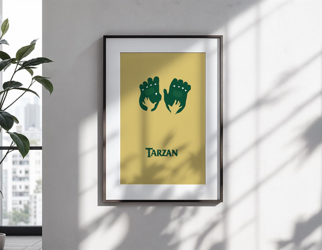 Tarzan Disney Movie Poster - Jungle Art Print, Classic Animation Decor, Adventure Fan Gift Idea