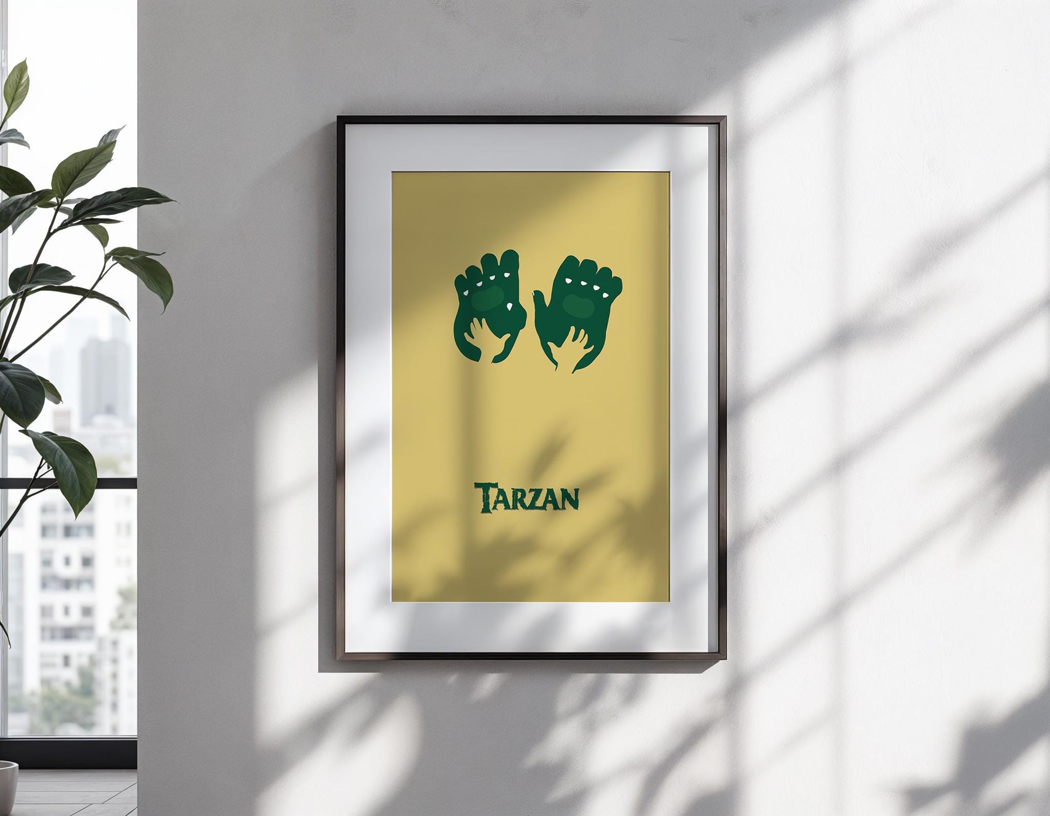 Tarzan Disney Movie Poster - Jungle Art Print, Classic Animation Decor, Adventure Fan Gift Idea